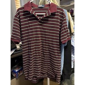 POLO BY RALPH LAUREN SIZE L LARGE STRIPED POLO SHIRT 100% COTTON